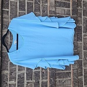 Cato Sky Blue Flowy Top Size 18/20